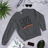 Love Gangsta Unisex Sweatshirt-Dark Heather-S-Tiffy Rocks Apparel