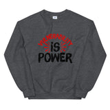 Vulnerability is Power Unisex Sweatshirt-Dark Heather-S-Tiffy Rocks Apparel