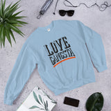 Love Gangsta Unisex Sweatshirt-Light Blue-S-Tiffy Rocks Apparel