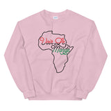 See The World Unisex Sweatshirt-Light Pink-S-Tiffy Rocks Apparel