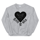 Gangsta Heart Unisex Sweatshirt-Sport Grey-S-Tiffy Rocks Apparel