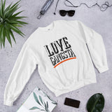 Love Gangsta Unisex Sweatshirt-White-S-Tiffy Rocks Apparel