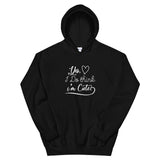 Think I'm Cute Unisex Hoodie-Black-S-Tiffy Rocks Apparel