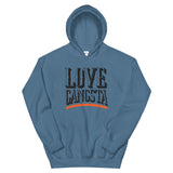 Love Gangsta Unisex Hoodie-Indigo Blue-S-Tiffy Rocks Apparel