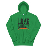 Love Gangsta Unisex Hoodie-Irish Green-S-Tiffy Rocks Apparel