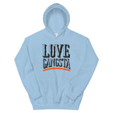 Love Gangsta Unisex Hoodie-Light Blue-S-Tiffy Rocks Apparel