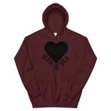 Gangsta Heart Unisex Hoodie-Maroon-S-Tiffy Rocks Apparel