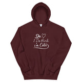 Think I'm Cute Unisex Hoodie-Maroon-S-Tiffy Rocks Apparel