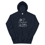 Think I'm Cute Unisex Hoodie-Navy-S-Tiffy Rocks Apparel