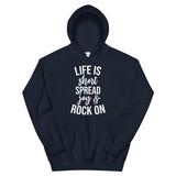 Life is Short Unisex Hoodie-Navy-S-Tiffy Rocks Apparel