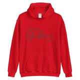 On My Goddess-ish Unisex Hoodie W/Grey Letters-Red-S-Tiffy Rocks Apparel