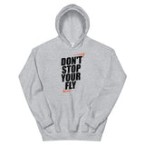 Don't Stop Your Fly Unisex Hoodie W/Black Letters-Sport Grey-S-Tiffy Rocks Apparel