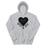 Gangsta Heart Unisex Hoodie-Sport Grey-S-Tiffy Rocks Apparel