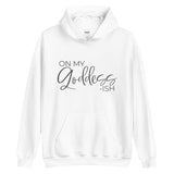 On My Goddess-ish Unisex Hoodie W/Grey Letters-White-S-Tiffy Rocks Apparel