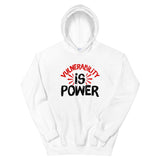 Vulnerability is Power Unisex Hoodie-White-S-Tiffy Rocks Apparel