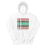 I'm Enough Unisex Hoodie-White-S-Tiffy Rocks Apparel