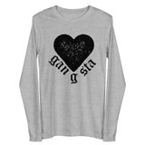 Gangsta Heart Unisex Long Sleeve Tee-Athletic Heather-XS-Tiffy Rocks Apparel