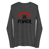 Vulnerability is Power Unisex Long Sleeve Tee-Dark Grey Heather-XS-Tiffy Rocks Apparel