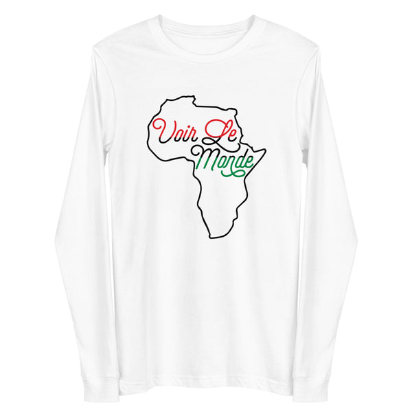 See The World Unisex Long Sleeve Tee-White-XS-Tiffy Rocks Apparel