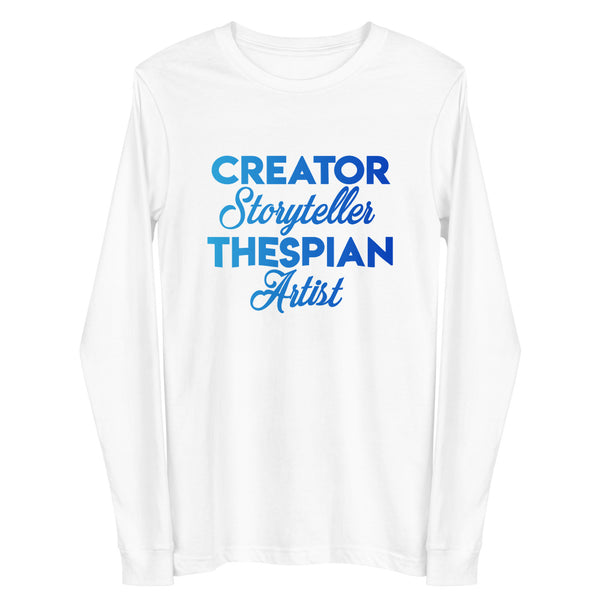 Creator Unisex Long Sleeve Tee-White-XS-Tiffy Rocks Apparel