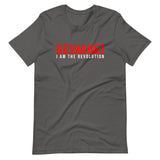 Beware I Am The Revolution Unisex T-Shirt W/Red & White Letters-Asphalt-S-Tiffy Rocks Apparel