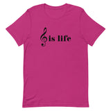 Music is Life Unisex T-Shirt-Berry-S-Tiffy Rocks Apparel