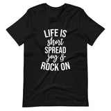 Life is Short Unisex T-Shirt-Black-S-Tiffy Rocks Apparel