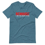 Beware I Am The Revolution Unisex T-Shirt W/Red & White Letters-Heather Deep Teal-S-Tiffy Rocks Apparel