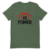 Vulnerability is Power Unisex T-Shirt-Heather Forest-S-Tiffy Rocks Apparel