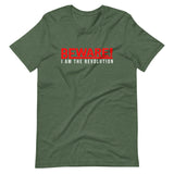 Beware I Am The Revolution Unisex T-Shirt W/Red & White Letters-Heather Forest-S-Tiffy Rocks Apparel