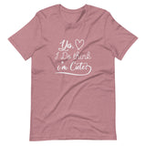 Think I'm Cute Unisex T-Shirt-Heather Orchid-S-Tiffy Rocks Apparel