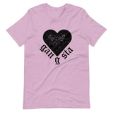 Gangsta Heart Unisex T-Shirt-Heather Prism Lilac-S-Tiffy Rocks Apparel