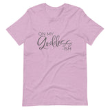 On My Goddess-ish Unisex T-Shirt W/Grey Letters-Heather Prism Lilac-S-Tiffy Rocks Apparel