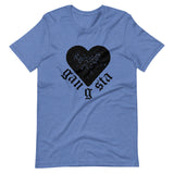 Gangsta Heart Unisex T-Shirt-Heather True Royal-S-Tiffy Rocks Apparel