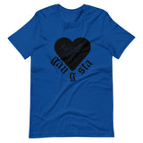 Gangsta Heart Unisex T-Shirt-True Royal-S-Tiffy Rocks Apparel