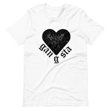 Gangsta Heart Unisex T-Shirt-White-S-Tiffy Rocks Apparel