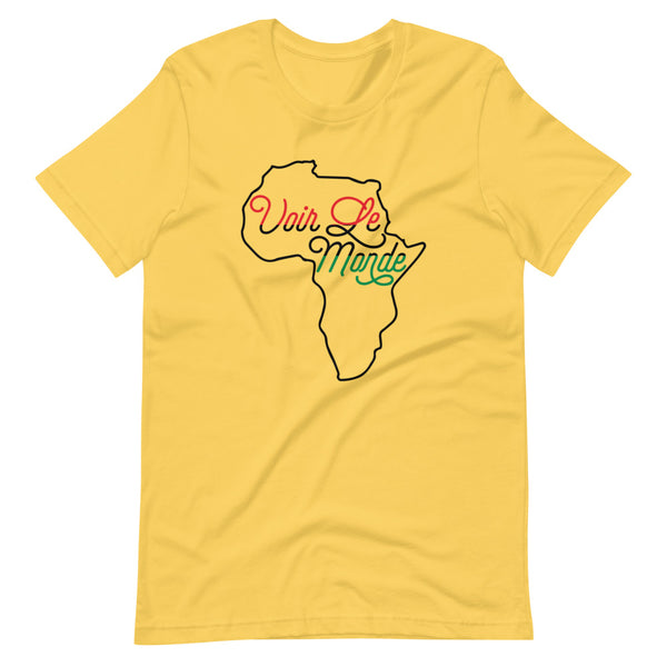 See The World Unisex T-Shirt-Yellow-S-Tiffy Rocks Apparel