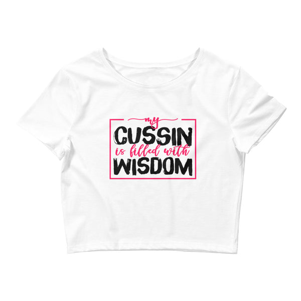 Cussin Wisdom Crop Tee-XS/SM-Tiffy Rocks Apparel