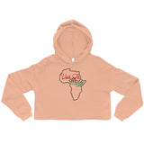 See The World Crop Hoodie-Peach-S-Tiffy Rocks Apparel