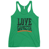 Love Gangsta Women's Racerback Tank-Envy-S-Tiffy Rocks Apparel