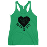 Gangsta Heart Women's Racerback Tank-Envy-S-Tiffy Rocks Apparel