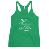 Think I'm Cute Women's Racerback Tank-Envy-S-Tiffy Rocks Apparel