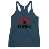 Vulnerability is Power Women's Racerback Tank-Indigo-S-Tiffy Rocks Apparel