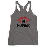 Vulnerability is Power Women's Racerback Tank-Premium Heather-S-Tiffy Rocks Apparel