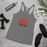 Dopeness Thats Me Women's Racerback Tank-Premium Heather-S-Tiffy Rocks Apparel