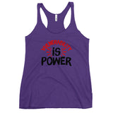 Vulnerability is Power Women's Racerback Tank-Purple Rush-S-Tiffy Rocks Apparel