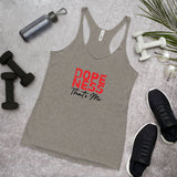 Dopeness Thats Me Women's Racerback Tank-Venetian Grey-S-Tiffy Rocks Apparel