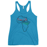 See The World Women's Racerback Tank-Vintage Turquoise-S-Tiffy Rocks Apparel